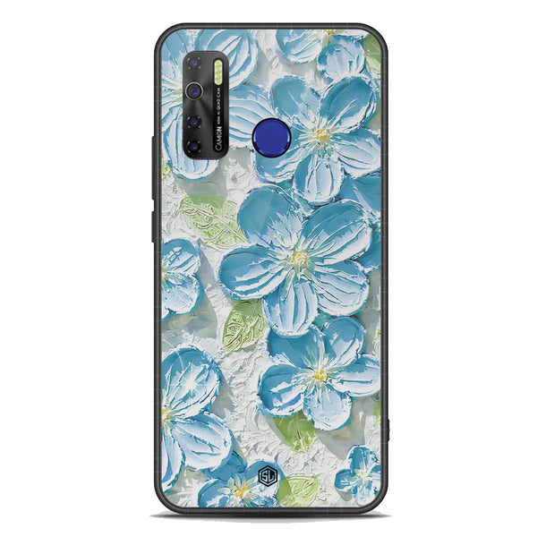 Floral Series Soft Phone Case - Premium Glass Case - Design 12 - Tecno Spark 5 pro