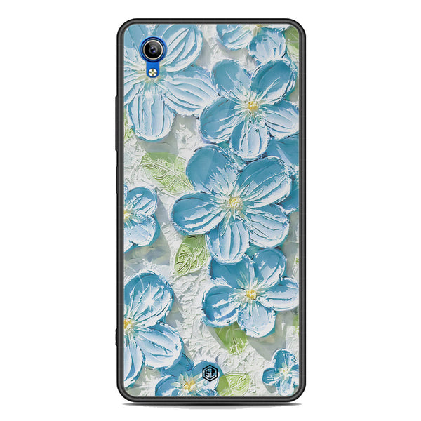 Floral Series Soft Phone Case - Premium Glass Case - Design 12 - Vivo Y91i