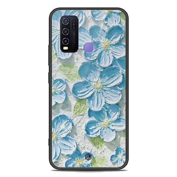 Floral Series Soft Phone Case - Premium Glass Case - Design 12 - Vivo Y30