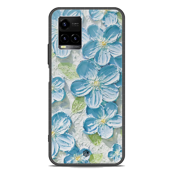 Floral Series Soft Phone Case - Premium Glass Case - Design 12 - Vivo Y21G