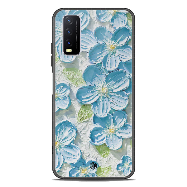 Floral Series Soft Phone Case - Premium Glass Case - Design 12 - Vivo Y20i