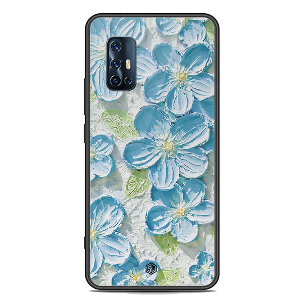 Floral Series Soft Phone Case - Premium Glass Case - Design 12 - Vivo Y9s