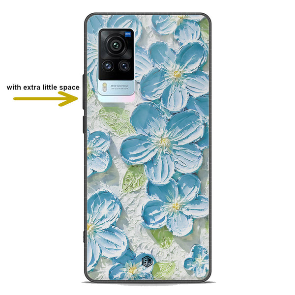 Floral Series Soft Phone Case - Premium Glass Case - Design 12 - Vivo X60 Pro