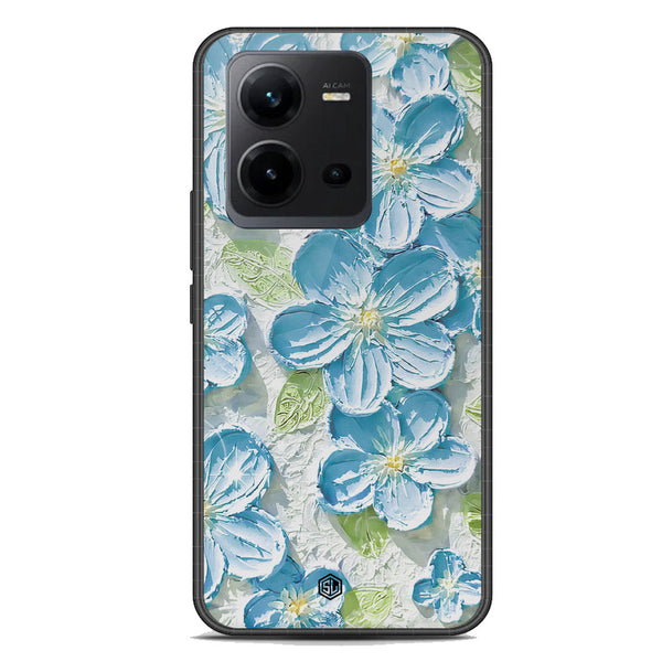 Floral Series Soft Phone Case - Premium Glass Case - Design 12 - Vivo V25e