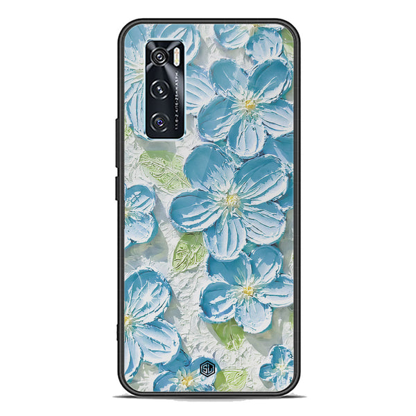 Floral Series Soft Phone Case - Premium Glass Case - Design 12 - Vivo V20 SE