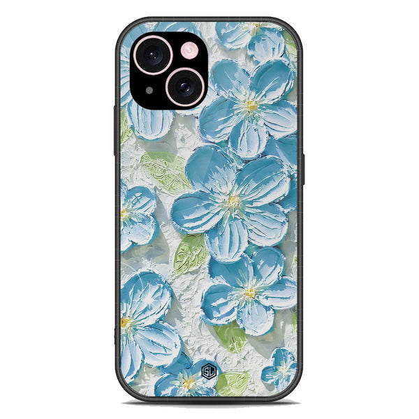 Floral Series Soft Phone Case - Premium Glass Case - Design 12 - iPhone 15