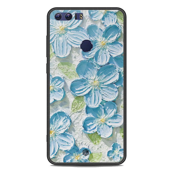 Floral Series Soft Phone Case - Premium Glass Case - Design 12 - Huawei Honor 8