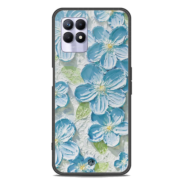 Floral Series Soft Phone Case - Premium Glass Case - Design 12 - Realme 8i