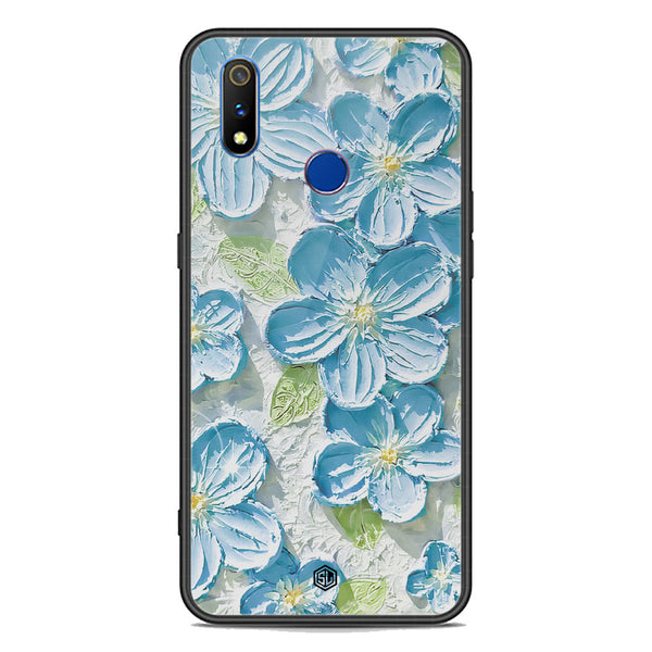 Floral Series Soft Phone Case - Premium Glass Case - Design 12 - Realme 3