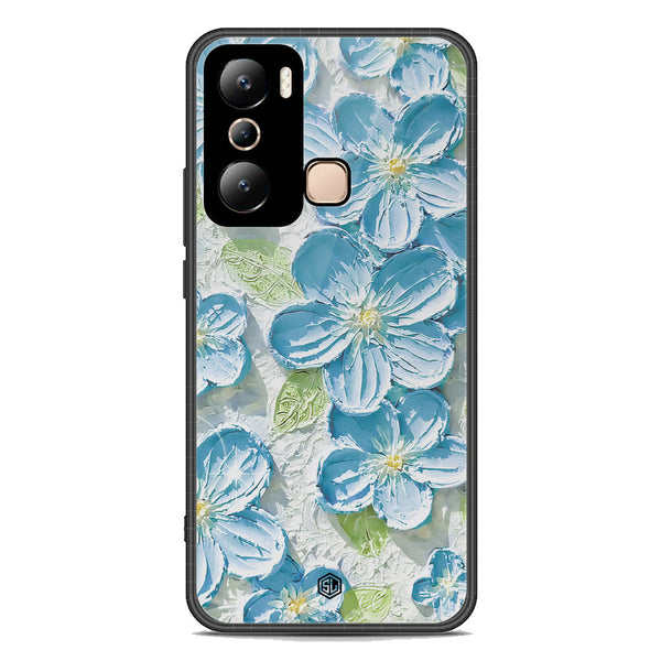 Floral Series Soft Phone Case - Premium Glass Case - Design 12 - Infinix Hot 20i