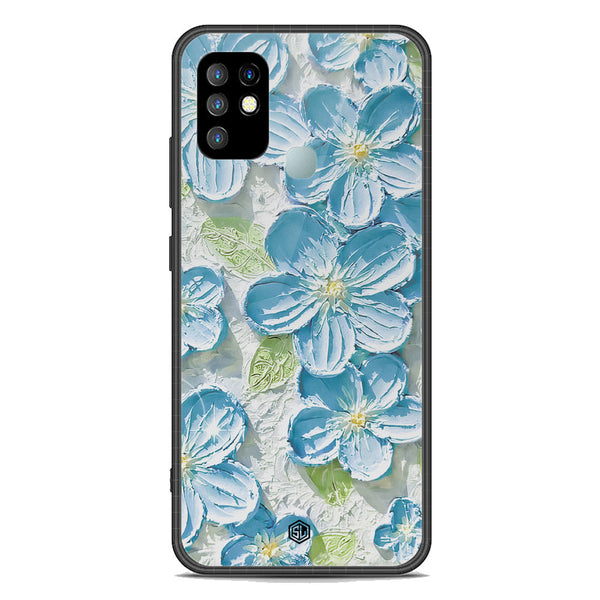 Floral Series Soft Phone Case - Premium Glass Case - Design 12 - Infinix Hot 10