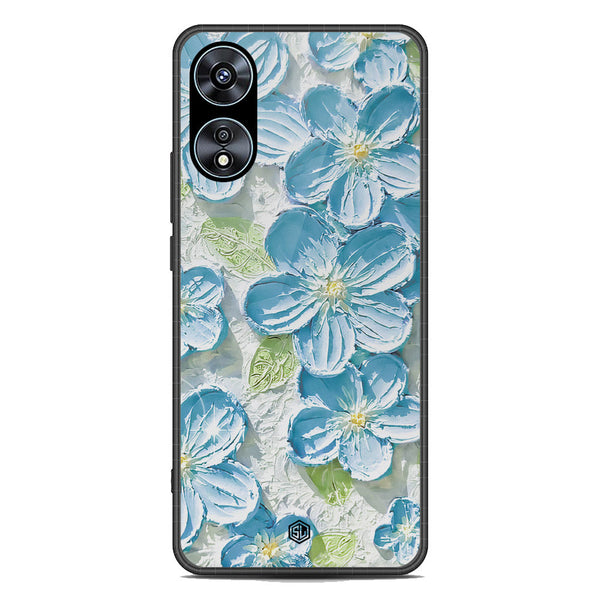 Floral Series Soft Phone Case - Premium Glass Case - Design 12 - Oppo A78 4G