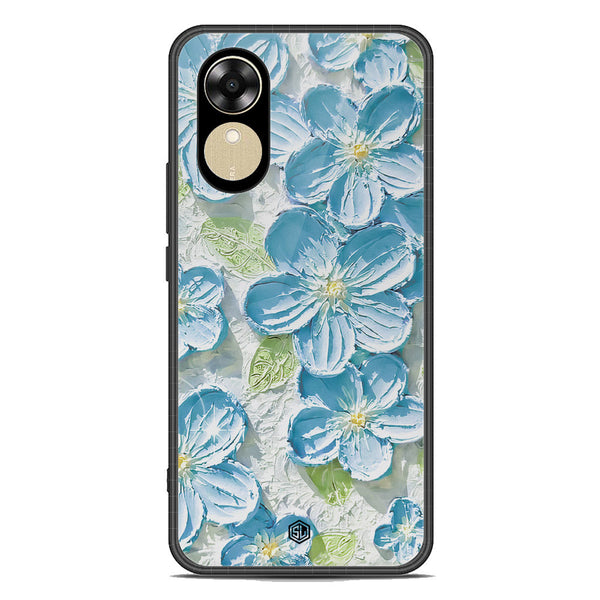 Floral Series Soft Phone Case - Premium Glass Case - Design 12 - Oppo A17k