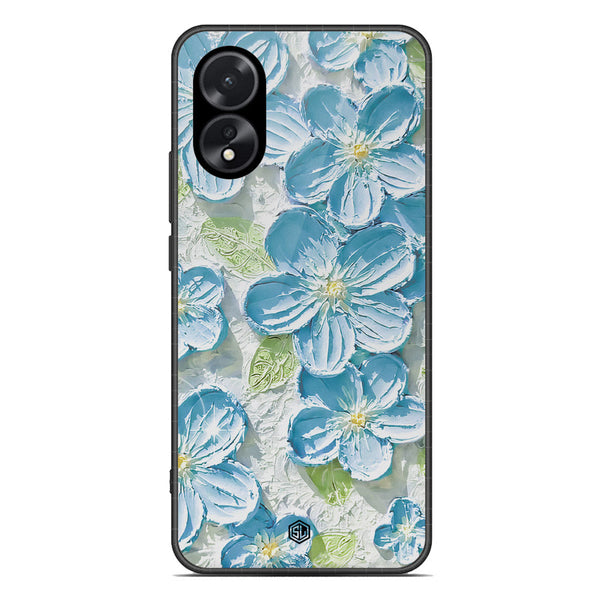 Floral Series Soft Phone Case - Premium Glass Case - Design 12 - Oppo A38