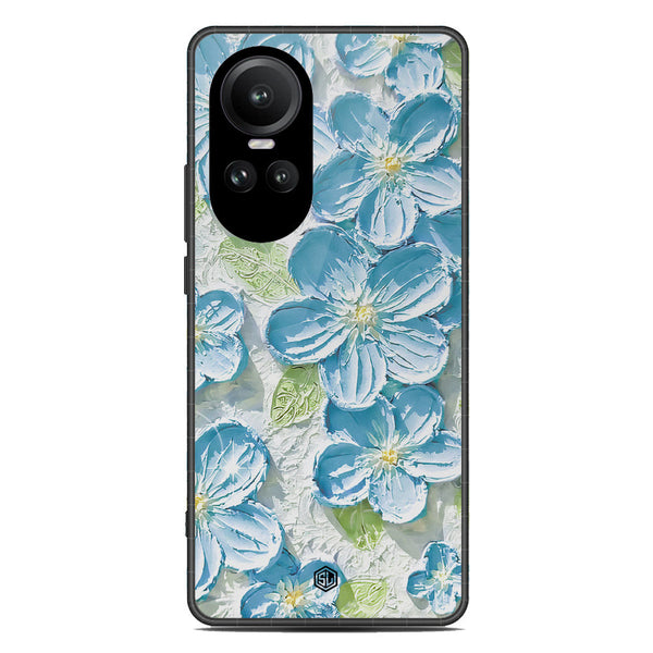 Floral Series Soft Phone Case - Premium Glass Case - Design 12 - Oppo Reno 10 Pro