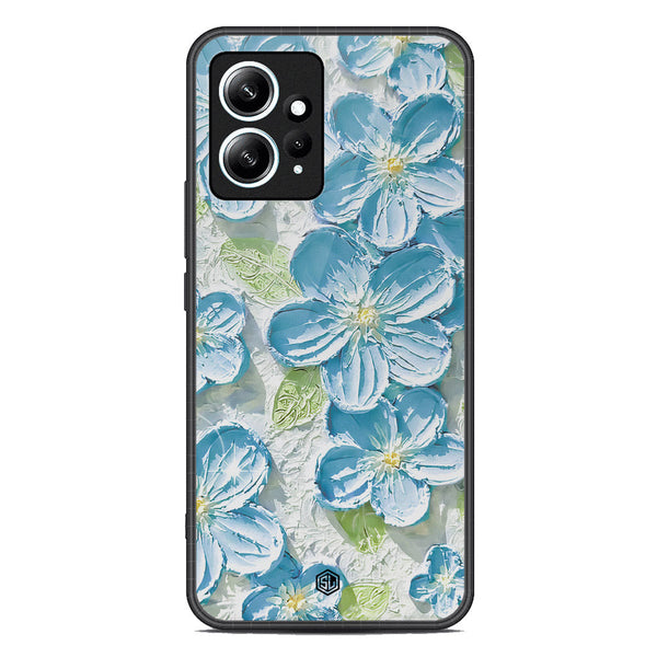 Floral Series Soft Phone Case - Premium Glass Case - Design 12 - Xiaomi Redmi Note 12 4G