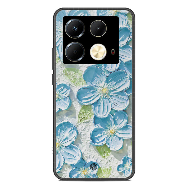 Floral Series Soft Phone Case - Premium Glass Case - Design 12 - Infinix Note 40