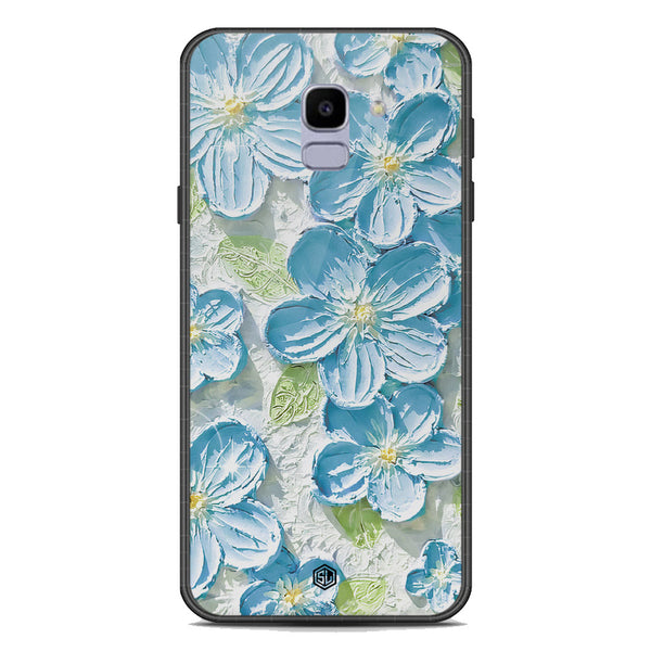 Floral Series Soft Phone Case - Premium Glass Case - Design 12 - Samsung Galaxy J6 2018