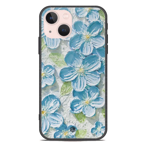 Floral Series Soft Phone Case - Premium Glass Case - Design 12 - iPhone 14 Plus