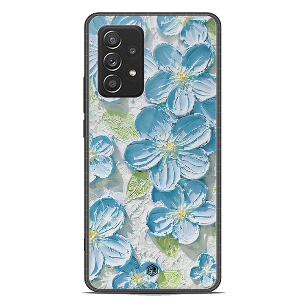 Floral Series Soft Phone Case - Premium Glass Case - Design 12 - Samsung Galaxy A52