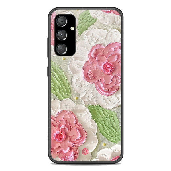 Floral Series Soft Phone Case - Premium Glass Case - Design 13 - Samsung Galaxy A14