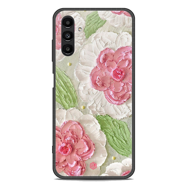 Floral Series Soft Phone Case - Premium Glass Case - Design 13 - Samsung Galaxy A04s