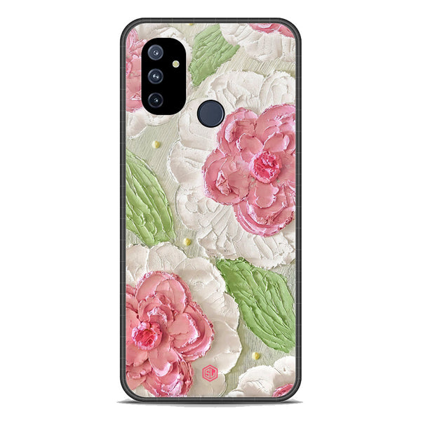 Floral Series Soft Phone Case - Premium Glass Case - Design 13 - OnePlus Nord N100