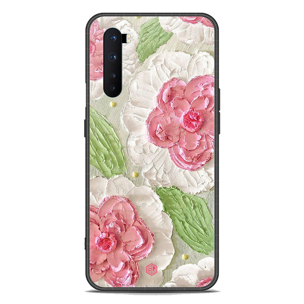 Floral Series Soft Phone Case - Premium Glass Case - Design 13 - OnePlus Nord