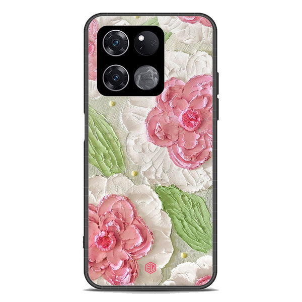 Floral Series Soft Phone Case - Premium Glass Case - Design 13 - OnePlus Ace Racing