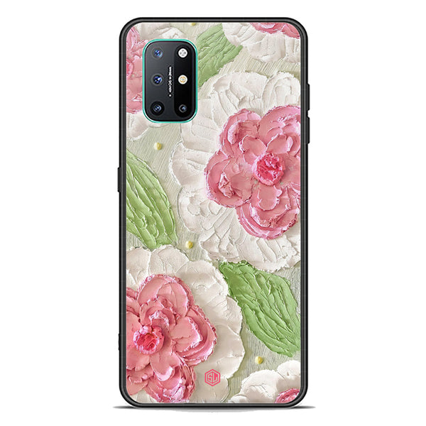 Floral Series Soft Phone Case - Premium Glass Case - Design 13 - OnePlus 8T