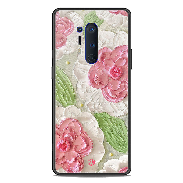 Floral Series Soft Phone Case - Premium Glass Case - Design 13 - OnePlus 8 Pro