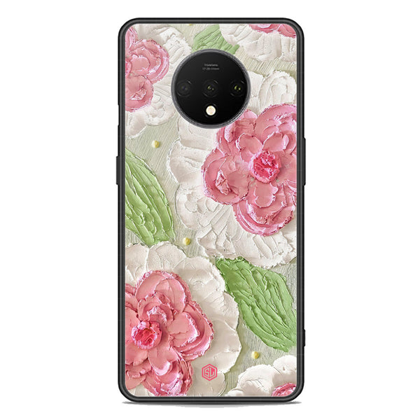 Floral Series Soft Phone Case - Premium Glass Case - Design 13 - OnePlus 7T