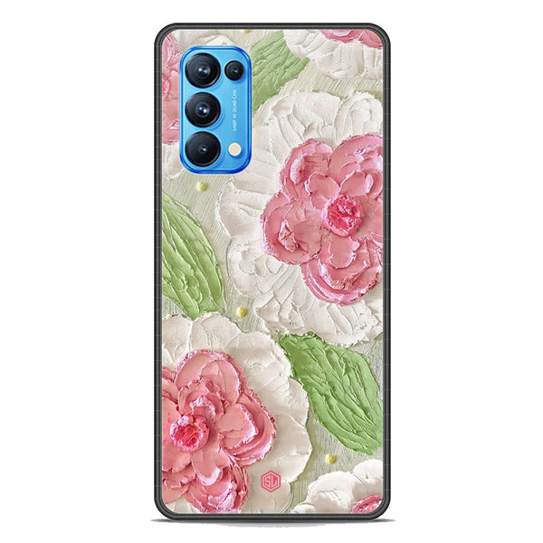 Floral Series Soft Phone Case - Premium Glass Case - Design 13 - Oppo Reno 5 Pro 5G