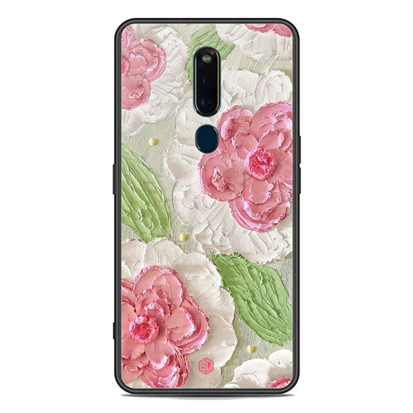 Floral Series Soft Phone Case - Premium Glass Case - Design 13 - Oppo R19