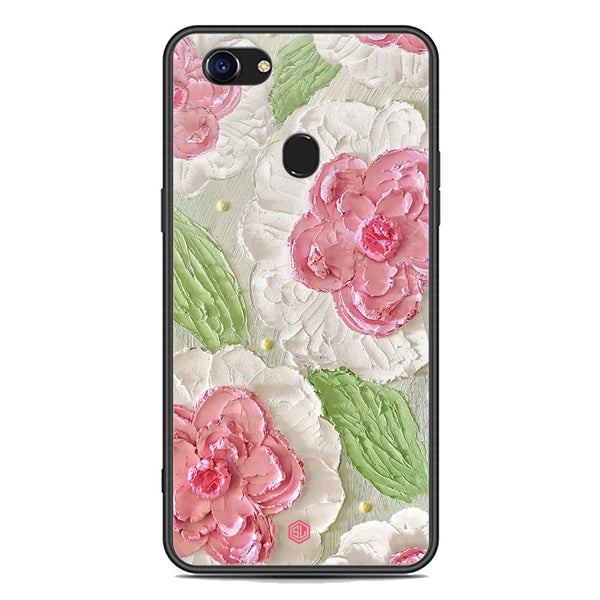 Floral Series Soft Phone Case - Premium Glass Case - Design 13 - Oppo F5