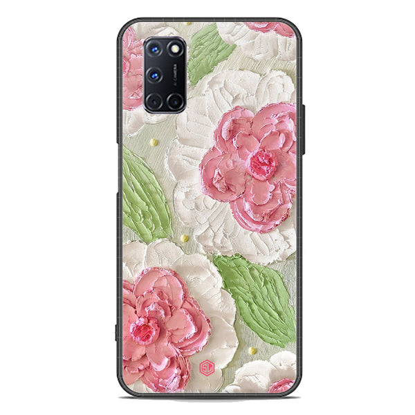 Floral Series Soft Phone Case - Premium Glass Case - Design 13 - Oppo A92