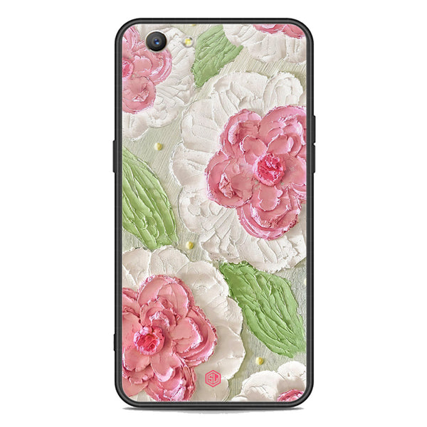 Floral Series Soft Phone Case - Premium Glass Case - Design 13 - Oppo A59