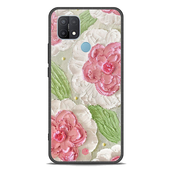 Floral Series Soft Phone Case - Premium Glass Case - Design 13 - Oppo A35