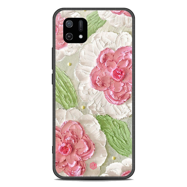 Floral Series Soft Phone Case - Premium Glass Case - Design 13 - Oppo A16e