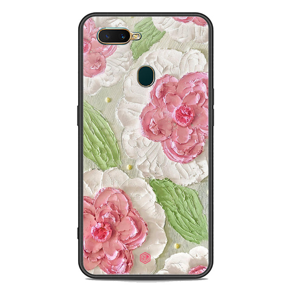 Floral Series Soft Phone Case - Premium Glass Case - Design 13 - Oppo A12s