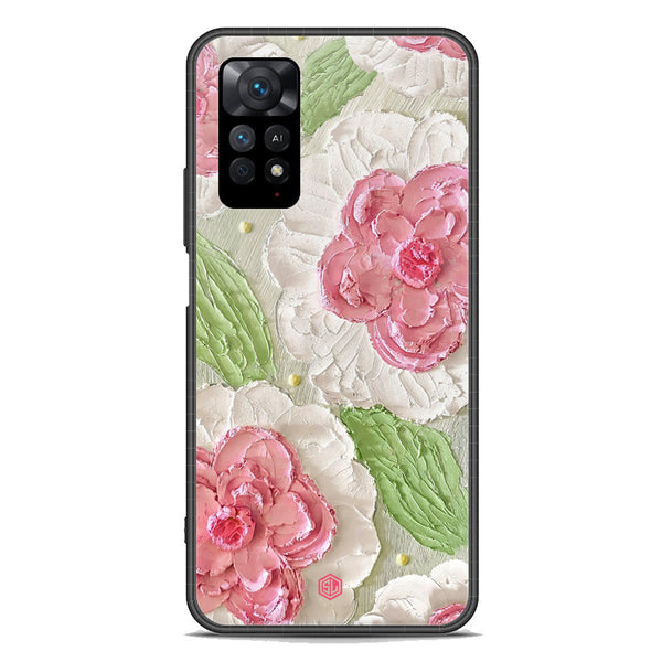 Floral Series Soft Phone Case - Premium Glass Case - Design 13 - Xiaomi Redmi Note 11