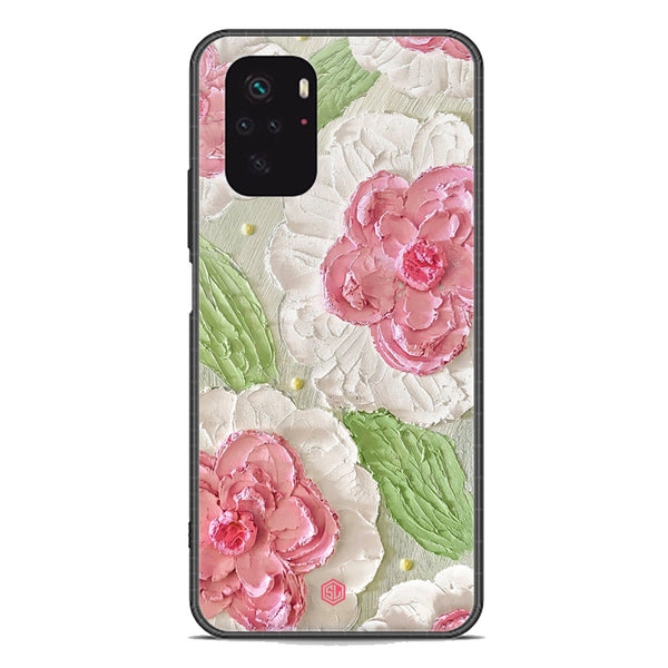 Floral Series Soft Phone Case - Premium Glass Case - Design 13 - Xiaomi Redmi Note 10S