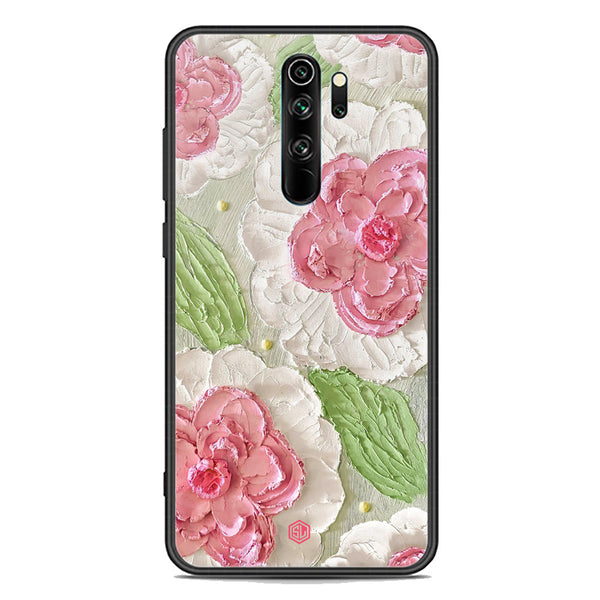 Floral Series Soft Phone Case - Premium Glass Case - Design 13 - Xiaomi Redmi Note 8 Pro