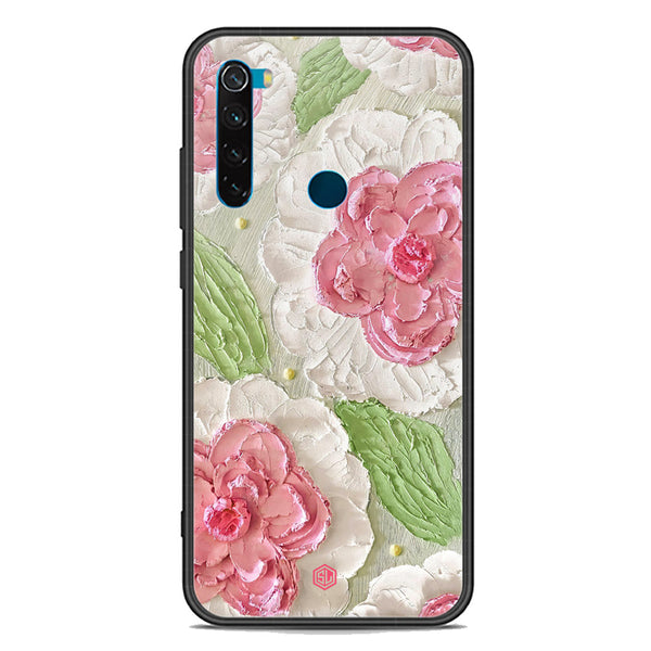 Floral Series Soft Phone Case - Premium Glass Case - Design 13 - Xiaomi Redmi Note 8