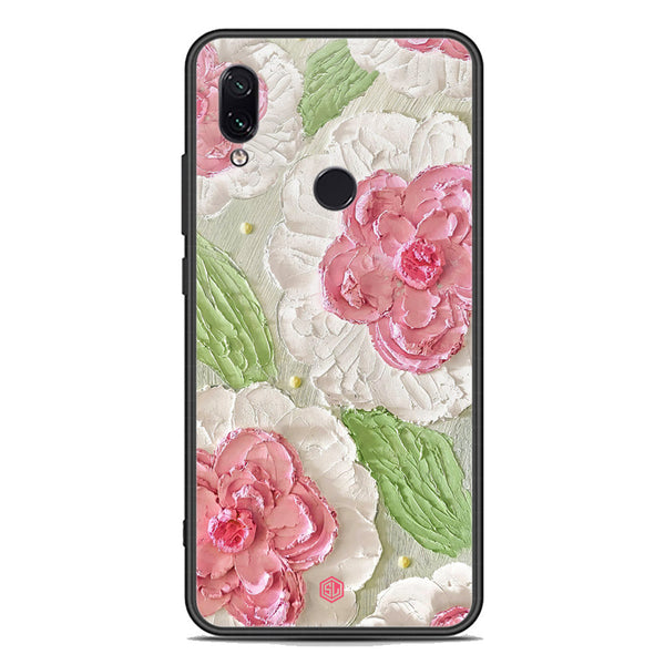 Floral Series Soft Phone Case - Premium Glass Case - Design 13 - Xiaomi Redmi Note 7