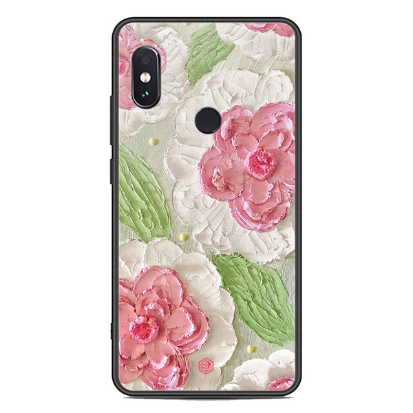 Floral Series Soft Phone Case - Premium Glass Case - Design 13 - Xiaomi Redmi Note 5 Pro