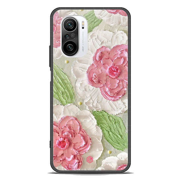 Floral Series Soft Phone Case - Premium Glass Case - Design 13 - Xiaomi Redmi K40 Pro