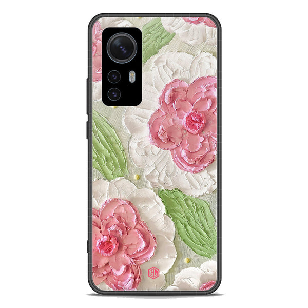 Floral Series Soft Phone Case - Premium Glass Case - Design 13 - Xiaomi 12S