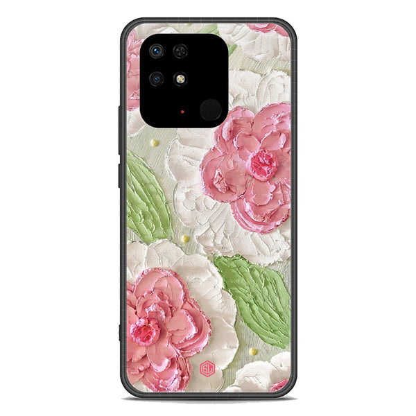 Floral Series Soft Phone Case - Premium Glass Case - Design 13 - Xiaomi Redmi 10C