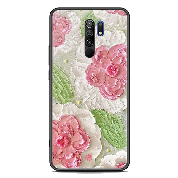 Floral Series Soft Phone Case - Premium Glass Case - Design 13 - Xiaomi Redmi 9 Prime